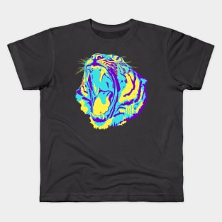 Colorful Tiger Head Kids T-Shirt